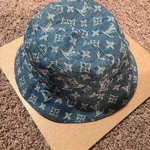 Louis Vuitton Denim Monogram Bucket Hat